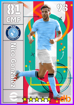 Nico González — CMF, OVR 81, MAX 93