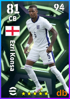 Ezri Konsa eFootball player card