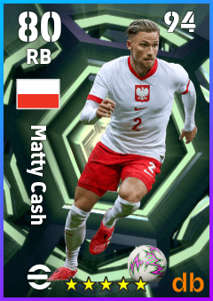 Matty Cash — RB, OVR 80, MAX 94