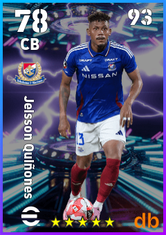 Jeisson Quiñones — CB, OVR 78, MAX 93