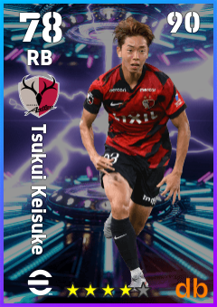 Tsukui Keisuke — RB, OVR 78, MAX 90
