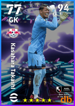 Kasahara Takashi — GK, OVR 77, MAX 94