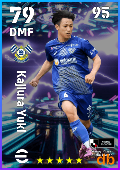 Kajiura Yuki — DMF, OVR 79, MAX 95