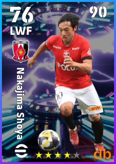 Nakajima Shoya — LWF, OVR 76, MAX 90
