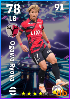 Ogawa Ryoya — LB, OVR 78, MAX 91