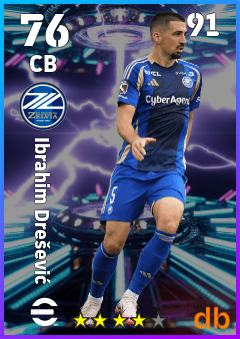 Ibrahim Drešević — CB, OVR 76, MAX 91