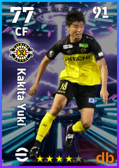 Kakita Yuki — CF, OVR 77, MAX 91