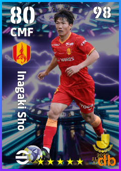 Inagaki Sho — CMF, OVR 80, MAX 98