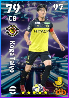 Koga Taiyo — CB, OVR 79, MAX 97