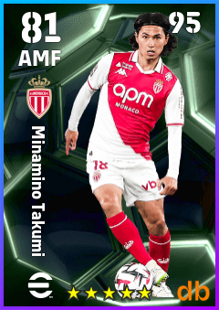 Minamino Takumi — AMF, OVR 81, MAX 95
