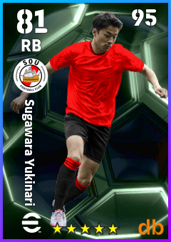 Sugawara Yukinari — RB, OVR 81, MAX 95