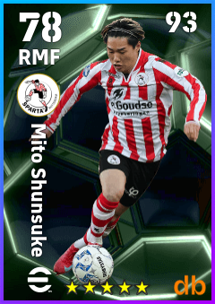 Mito Shunsuke — RMF, OVR 78, MAX 93