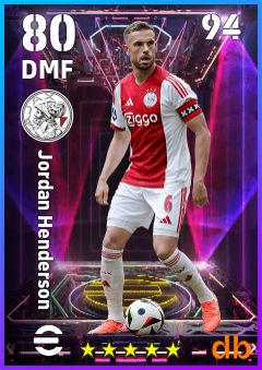 Jordan Henderson — DMF, OVR 80, MAX 94