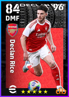Declan Rice eFootball player card