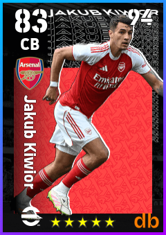 Jakub Kiwior — CB, OVR 83, MAX 94