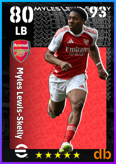 Myles Lewis-Skelly — LB, OVR 80, MAX 93