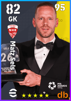 Matz Sels — GK, OVR 82, MAX 95