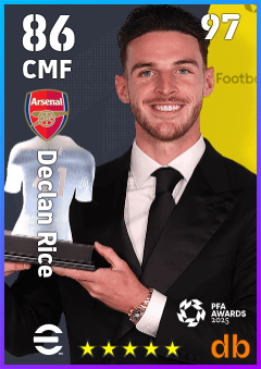 Declan Rice eFootball player card