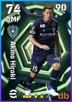 Akino Hiroki — DMF, OVR 74, MAX 90