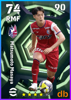 Matsumoto Masaya — RMF, OVR 74, MAX 90