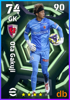 Ota Gakuji — GK, OVR 74, MAX 90