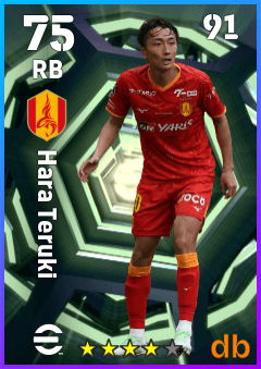 Hara Teruki — RB, OVR 75, MAX 91