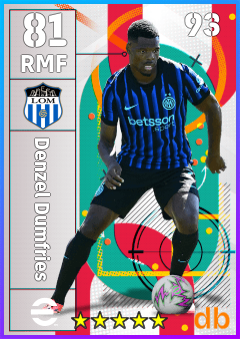 Denzel Dumfries eFootball player card