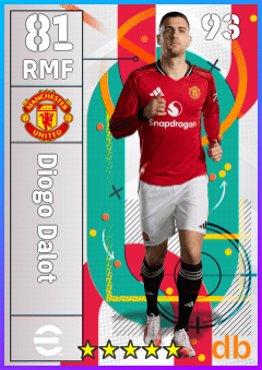 Diogo Dalot eFootball player card