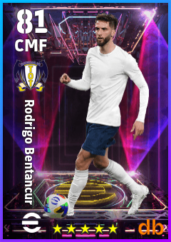 Rodrigo Bentancur — CMF, OVR 81, MAX 81