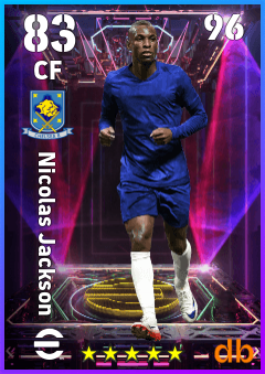 Nicolas Jackson — CF, OVR 83, MAX 96