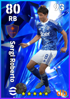 Sergi Roberto — RB, OVR 80, MAX 93