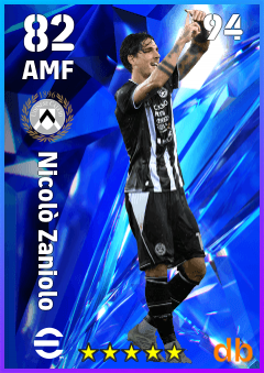Nicolò Zaniolo — AMF, OVR 82, MAX 94