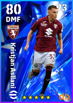 Kristjan Asllani — DMF, OVR 80, MAX 93