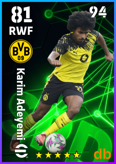 Karim Adeyemi — RWF, OVR 81, MAX 94