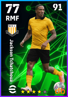 Jackson Tchatchoua — RMF, OVR 77, MAX 91