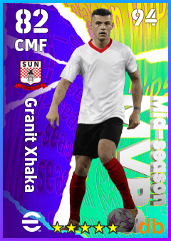 Granit Xhaka — CMF, OVR 82, MAX 94