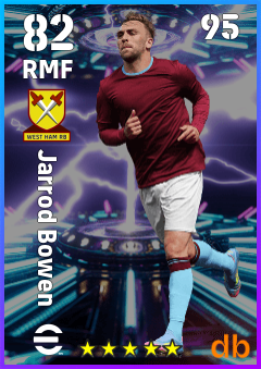 Jarrod Bowen — RMF, OVR 82, MAX 95