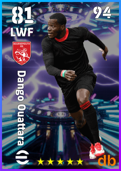 Dango Ouattara — LWF, OVR 81, MAX 94