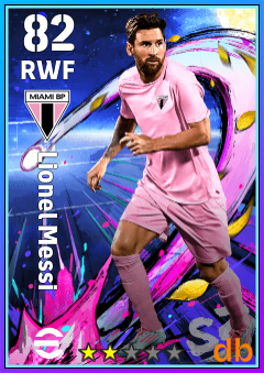 Lionel Messi — RWF, OVR 82, MAX 82
