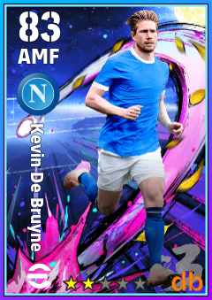 Kevin De Bruyne — AMF, OVR 83, MAX 83