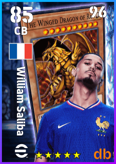 William Saliba — CB, OVR 85, MAX 96