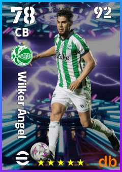 Wilker Ángel — CB, OVR 78, MAX 92