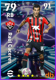 Raúl Cáceres — RB, OVR 79, MAX 91