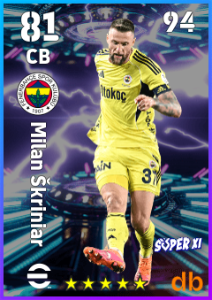 Milan Škriniar — CB, OVR 81, MAX 94