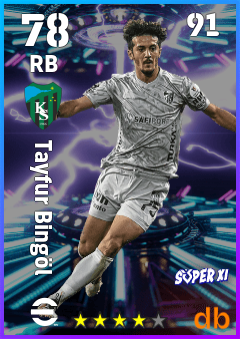 Tayfur Bingöl — RB, OVR 78, MAX 91