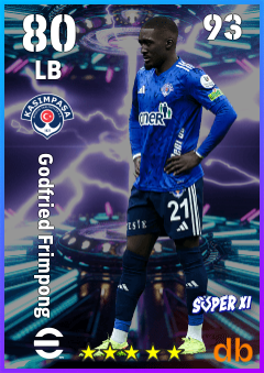 Godfried Frimpong — LB, OVR 80, MAX 93