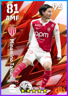 Minamino Takumi — AMF, OVR 81, MAX 94