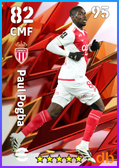 Paul Pogba — CMF, OVR 82, MAX 95