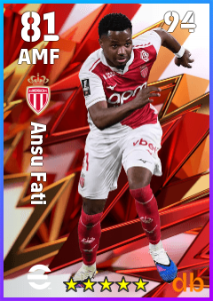 Ansu Fati eFootball player card