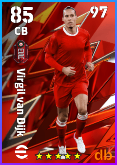 Virgil van Dijk — CB, OVR 85, MAX 97